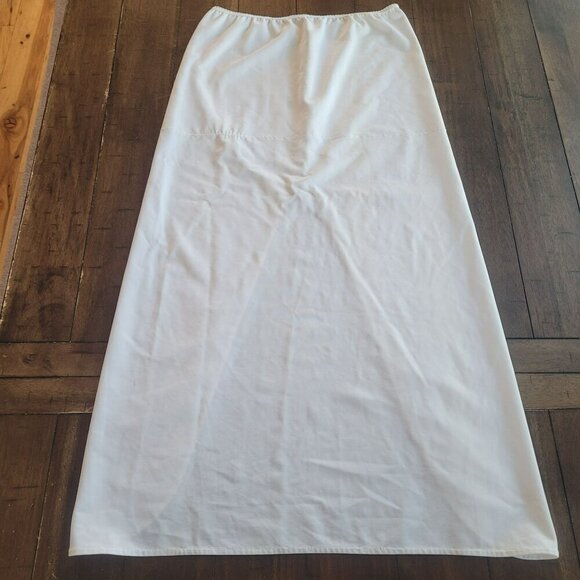 Davids Bridal White Nylon & Lycra Slip Skirt Undergarment For Wedding Dresses Si - Picture 2 of 4